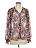 Umgee Purple Long Sleeve Blouse Size M - photo 1