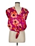 DR2 100% Polyester Pink Short Sleeve Blouse Size M - photo 1