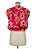 DR2 100% Polyester Pink Short Sleeve Blouse Size M - photo 2