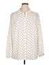 Primark 100% Polyester Polka Dots Ivory Long Sleeve Blouse Size 14 - photo 1