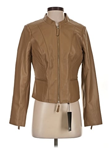 White House Black Market Leather Jacket (view 1)