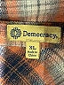 Democracy Plaid Brown Long Sleeve Button-Down Shirt Size XL - photo 7