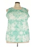 Tek Gear 100% Polyester Green Sleeveless T-Shirt Size 3X - photo 1