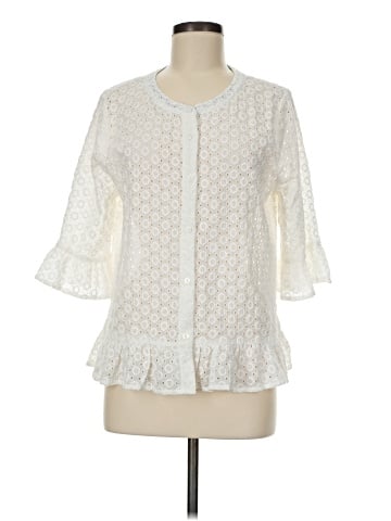 Mystree 3/4 Sleeve Blouse (view 1)