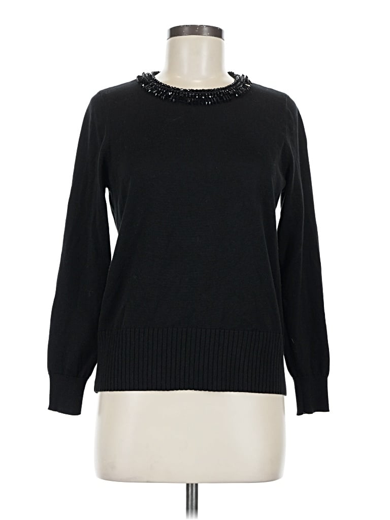 Pre-owned Talbots Pullover Sweater In Black