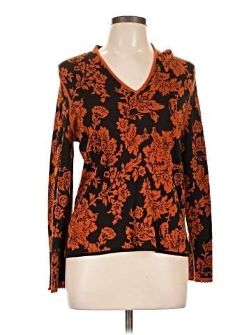 Sigrid Olsen Long Sleeve Silk Top (view 1)