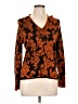 Sigrid Olsen Orange Long Sleeve Silk Top Size L - photo 1