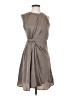 Theme 100% Polyester Solid Gray Casual Dress Size S - photo 1