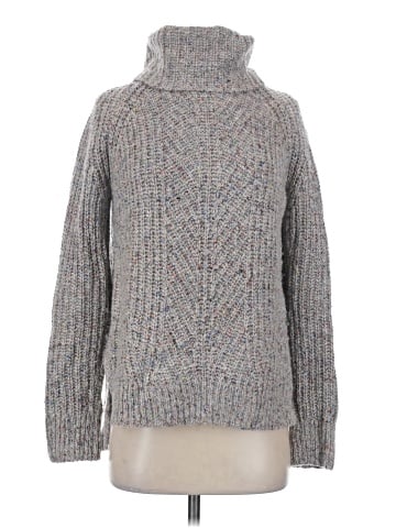 Madewell Colorfleck Ribbed Turtleneck Sweater (view 1)