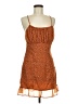 Leith 100% Polyester Orange Casual Dress Size M - photo 1