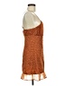 Leith 100% Polyester Orange Casual Dress Size M - photo 4