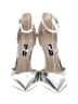Nine West Metallic Silver Heels Size 8 - photo 2