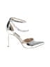 Nine West Metallic Silver Heels Size 8 - photo 1