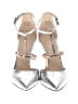 Nine West Metallic Silver Heels Size 8 - photo 2