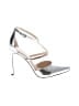 Nine West Metallic Silver Heels Size 8 - photo 1