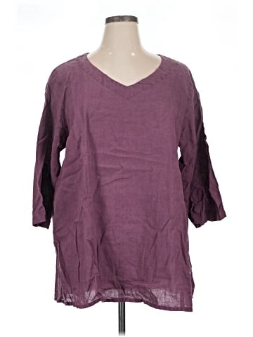 Flax 3/4 Sleeve Blouse (view 1)