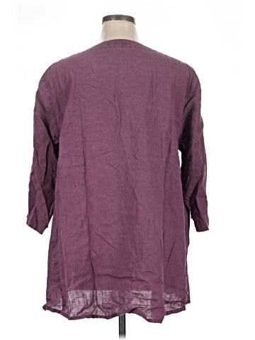 Flax 3/4 Sleeve Blouse (view 2)