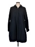 Old Navy Black 3/4 Sleeve Button-Down Shirt Size L - photo 1