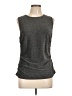 Rebecca Minkoff Metallic Gray Sleeveless Top Size L - photo 1