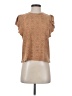 Urban Romantics Brown Short Sleeve Blouse Size S - photo 1