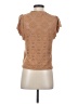 Urban Romantics Brown Short Sleeve Blouse Size S - photo 2