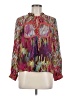Conditions Apply 100% Viscose Red Long Sleeve Blouse Size Med Petite - photo 1