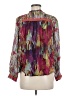 Conditions Apply 100% Viscose Red Long Sleeve Blouse Size Med Petite - photo 2