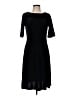 Lands' End Solid Black Cocktail Dress Size M - photo 1