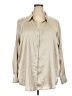 H&M Metallic Ivory Long Sleeve Blouse Size XXL - photo 1
