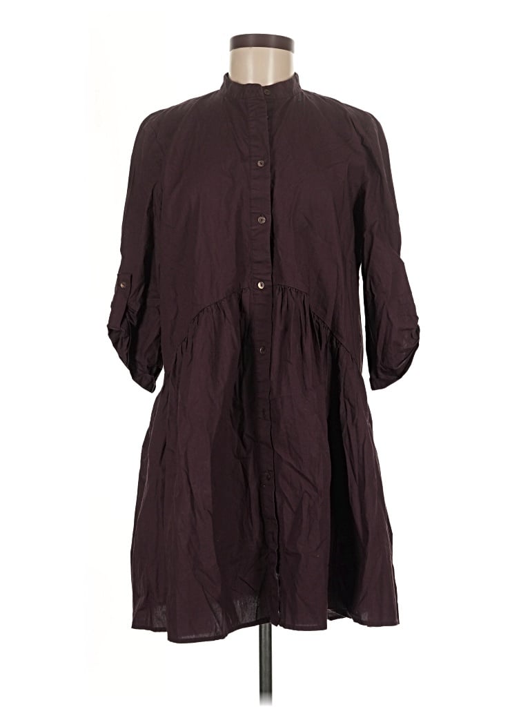 Pre-owned Zara Casual Dress In Burgundy