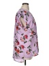 Worthington 100% Polyester Floral Purple Short Sleeve Blouse Size XL - photo 4