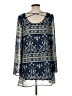 Blu Pepper 100% Polyester Paisley Blue Casual Dress Size L - photo 2