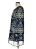 Blu Pepper 100% Polyester Paisley Blue Casual Dress Size L - photo 5
