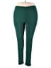 Cuddl Duds Solid Green Casual Pants Size 2X - photo 1