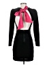 Express Solid Black Cocktail Dress Size XS - photo 2