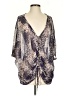Elizabeth and James Silver 3/4 Sleeve Blouse Size S - photo 1