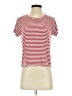 Splendid Stripes Red Short Sleeve Turtleneck Size XS - photo 1