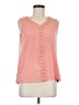 Croft & Barrow Pink Sleeveless Blouse Size M (petite) - photo 1