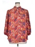 Carolina Belle 100% Polyester Paisley Red 3/4 Sleeve Blouse Size 1X - photo 1