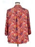 Carolina Belle 100% Polyester Paisley Red 3/4 Sleeve Blouse Size 1X - photo 2