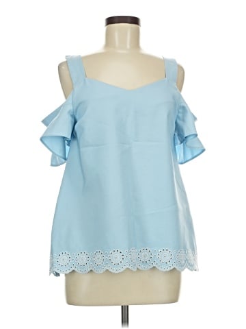 Blue Rain Sleeveless Blouse (view 1)