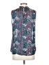 Maison d' Amelie 100% Polyester Teal Sleeveless Blouse Size S - photo 2