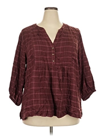 Wrangler Jeans Co 3/4 Sleeve Blouse (view 1)