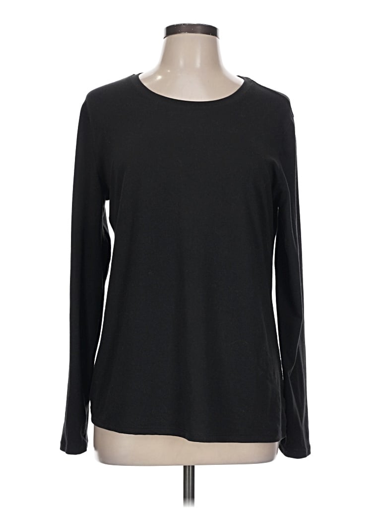 Pre-owned Athletic Works Long Sleeve T-shirt In Black
