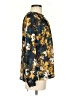 Calvin Klein 100% Polyester Floral Gold Long Sleeve Blouse Size S - photo 4