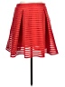 Express 100% Polyester Polka Dots Red Casual Skirt Size 10 - photo 1