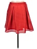Express 100% Polyester Polka Dots Red Casual Skirt Size 10 - photo 2