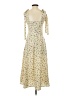 Assorted Brands Floral Ivory Casual Dress Size XS - photo 2