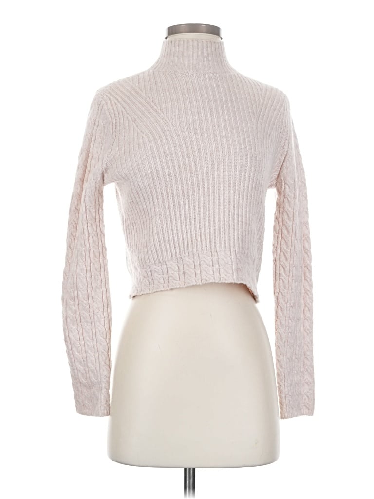 Pre-owned Mng Turtleneck Sweater In Ivory