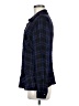 CAbi 100% Rayon Plaid Blue Long Sleeve Button-Down Shirt Size M - photo 5